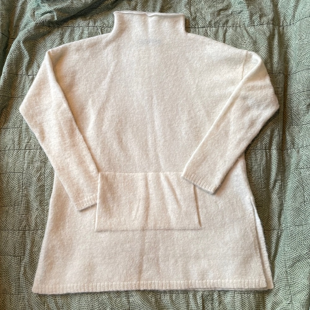 Peruvian Connection Balie alpaca tunic sweater cream small